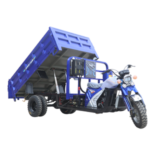 新款宗申动力三轮汽油摩托车燃油自卸三轮车货运农用载重王五轮车