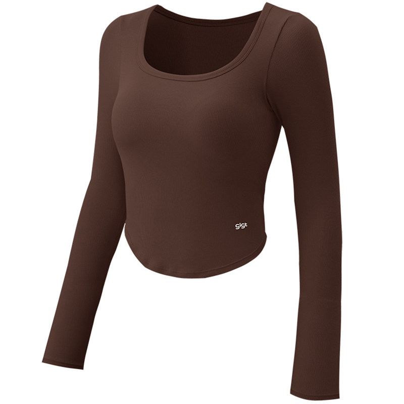 【羽织系列】gigt极吉瑜伽服女长袖套装运动健身上衣普拉提秋冬款