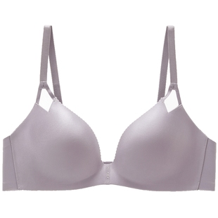 安莉芳舒挺杯专柜无痕抑菌光面文胸女小胸聚拢无钢圈内衣EB00575