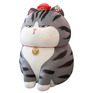 正版吾皇万睡公仔巴扎黑毛绒玩具可爱猫玩偶万岁猫咪娃娃抱枕女孩