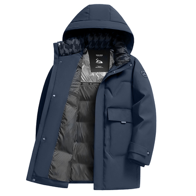 老人头中老年羽绒服男士2024新款爸爸装冬装中长款爷爷外套保暖厚