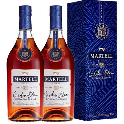 马爹利干邑白兰地洋酒500ml×2瓶