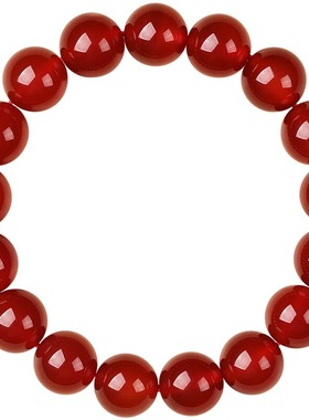 天然红玛瑙手链2025新款情侣手链