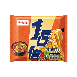 今麦郎方便面袋装泡面大今野1.5倍大大面饼速食品整箱牛肉面香辣