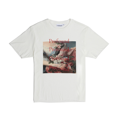 纽约潮牌Profound Foundation支线 圣母花卉油画 宽松情侣短袖T恤