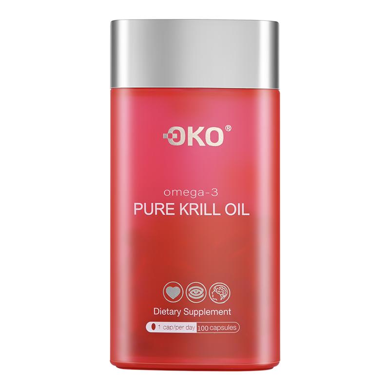 OKO新西兰原装进口 南极AKER磷虾油胶囊 助力中老年心脑血管健康 新虾实拍商品图