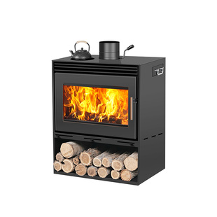 真火壁炉燃木柴火取暖炉家用室内民宿别墅冬天农村烧柴风机烤火炉