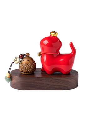 招财猫平安汽车摆件车载中控台