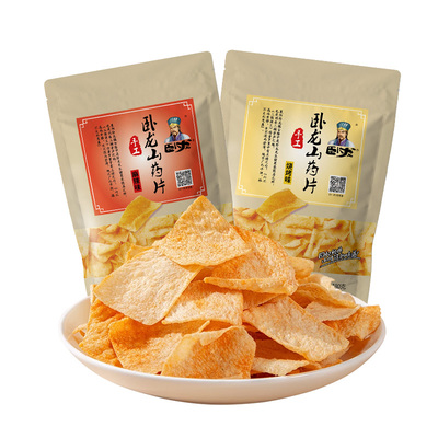 卧龙山药片零食烧烤番茄麻辣180g