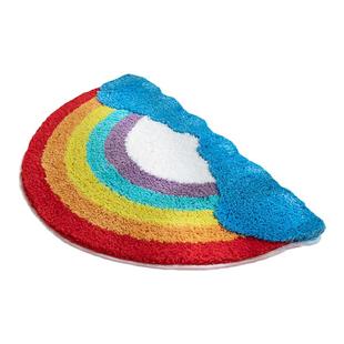 地垫加厚彩虹卫生间地垫门口吸水防滑脚垫浴室门口软地毯卡通家用