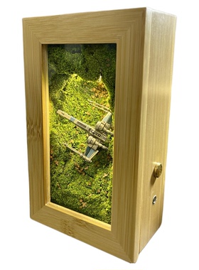 手工微缩场景星际战机手办摆件