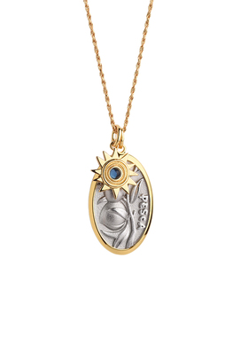 永恒的夏天S925银钱币吊坠项链