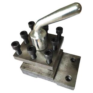 普通仪表车床桌上车床手拉车床拉拉车通用四面装刀旋转刀架车刀座