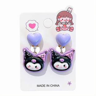 2026新款卡通可爱儿童无痛耳夹无耳洞可爱风耳饰宝宝耳坠耳钉女童