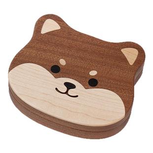 佰木山兮实木柴犬首饰盒便携式珠宝盒项链手环戒指收纳送礼饰品