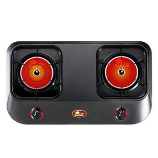 红日红外线燃气灶家用不锈钢煤气灶台式猛火液化天然气双灶E828C