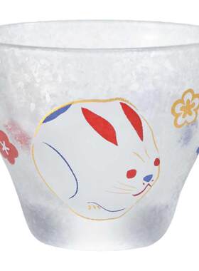 日本制造十二生肖玻璃清酒杯小碟