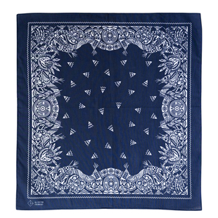 100%纯棉美式复古腰果花印花嘻哈hiphop街舞头巾发带Bandana方巾