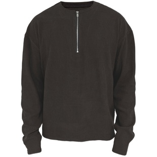 JCAESAR HALF-ZIPPER  SLEEVE 肌理纹半拉链长袖 Excella拉链毛衣