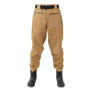 齐腰下水裤尼龙路亚装备涉水裤下半身雨裤男连体雨靴防水衣钓鱼服