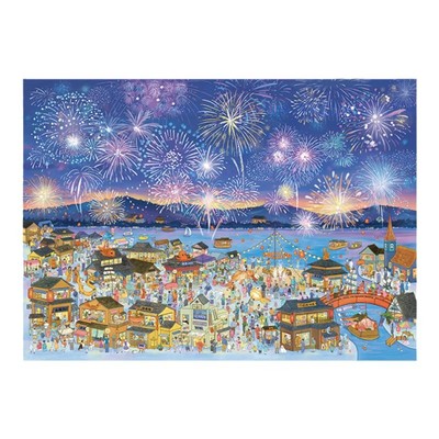 猫的天空之城拼图花火夜游2000片