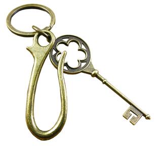 复古仿古钥匙挂件古典老式古董钥匙扣仿古铜黄铜旧款旧式钥匙形状