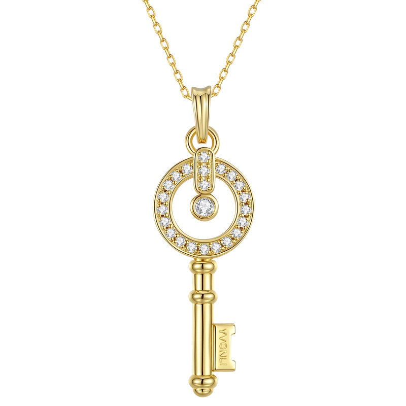 YVONLI一万李旗舰店上上签项链女款生日礼物幸运钥匙情人节礼物