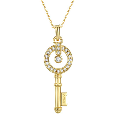 YVONLI一万李旗舰店上上签项链女款七夕礼物幸运钥匙轻奢首饰礼物