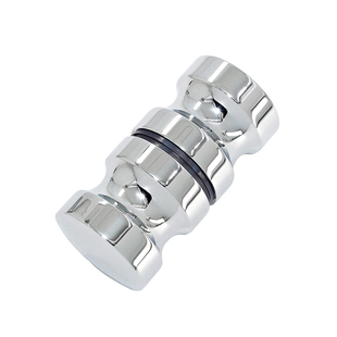 浴室玻璃门拉手淋浴房移门把手酒柜推拉门拉手实心单孔小拉手配件