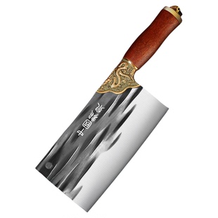 龙泉锻打菜刀家用斩切两用刀具厨房厨师专用锋利切肉刀砍骨刀正品