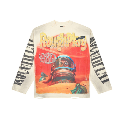 RoughPlay美潮高街烫钻长袖T恤男