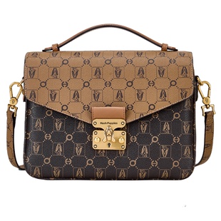 暇步士女包2026新款时尚轻奢手提斜挎包老花百搭通勤小方包单肩包