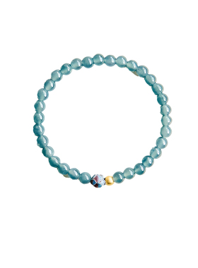 天然正品蓝水翡翠手串