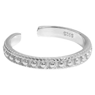 小众设计女戒指S925纯银极简冷淡风百搭圆珠面单圈时尚英文食指戒