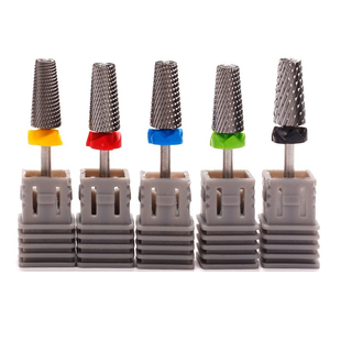 新款交叉齿纹钨钢头美甲五合一钨钢打磨头快速卸甲油胶去死皮品质