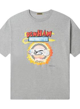 DENHAM男女联名滑板印花短袖t恤