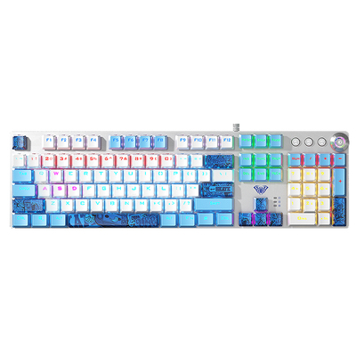 狼蛛F2088磁吸手托机械拼色键盘