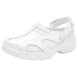 三邦法拉护士鞋女软底透气防臭防滑不累脚厚底增高凉鞋真皮医护鞋