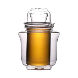 耐热玻璃家用四两白黄酒杯温酒壶三件式暖酒器烫酒热酒壶酒具套装