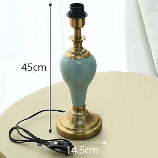 饰灯杆灯配件6095g 台灯灯柱室内台灯配件e27台灯座陶瓷灯体底座装