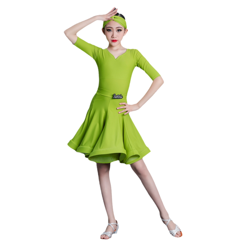 拉丁比赛服雅色·墨画女童规定