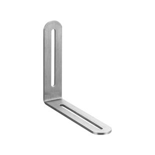 不锈钢角码调节长孔双头活动90度直角固定器连接件L型支架角铁