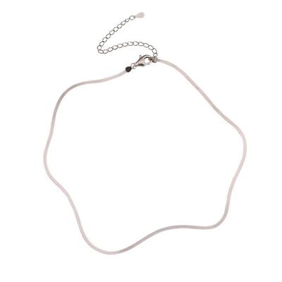 冷淡风轻奢小众蛇骨项链ins纯银