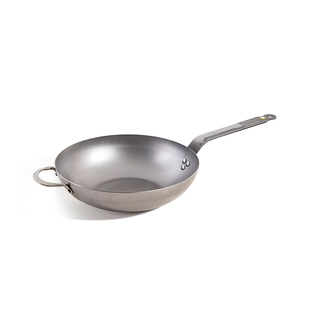 debuyer家用炒菜锅炒锅无涂层不粘锅精铁锅铁锅平底锅电磁炉燃气