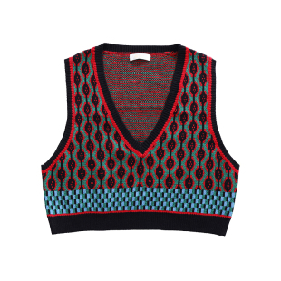 壹晓晓 【清仓5折】无袖针织马甲女秋2025v领背心马夹