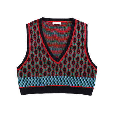 壹晓晓秋季法式复古外搭针织马甲