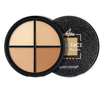 戏曲化妆用品四色修容粉饼立体提亮高光阴影粉旦角花旦小姐修容盘