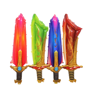 摆地摊夜市赚钱项目发光手持大宝剑宝刀男孩充气玩具气球儿童礼物