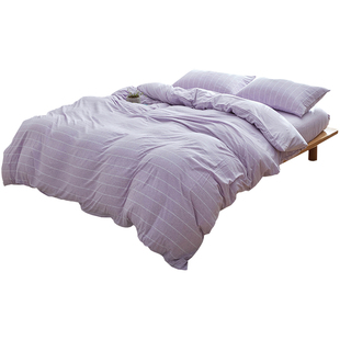 MIJU觅居全棉天竺棉床单单件纯棉被单单独被套日系针织超柔裸睡