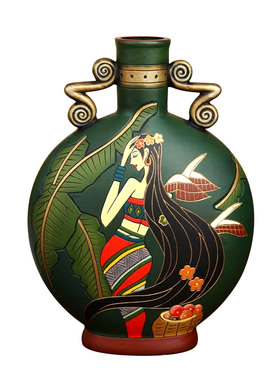 客厅酒柜摆件装饰民族风结婚礼物